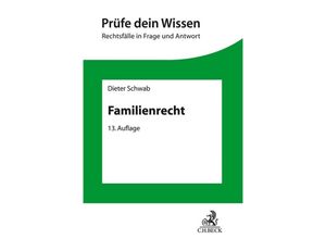 9783406762314 - Familienrecht - Dieter Schwab Günther Beitzke Kartoniert (TB)