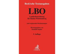 9783406770050 - Becksche Textausgaben   Landesbauordnung für Baden-Württemberg Kartoniert (TB)