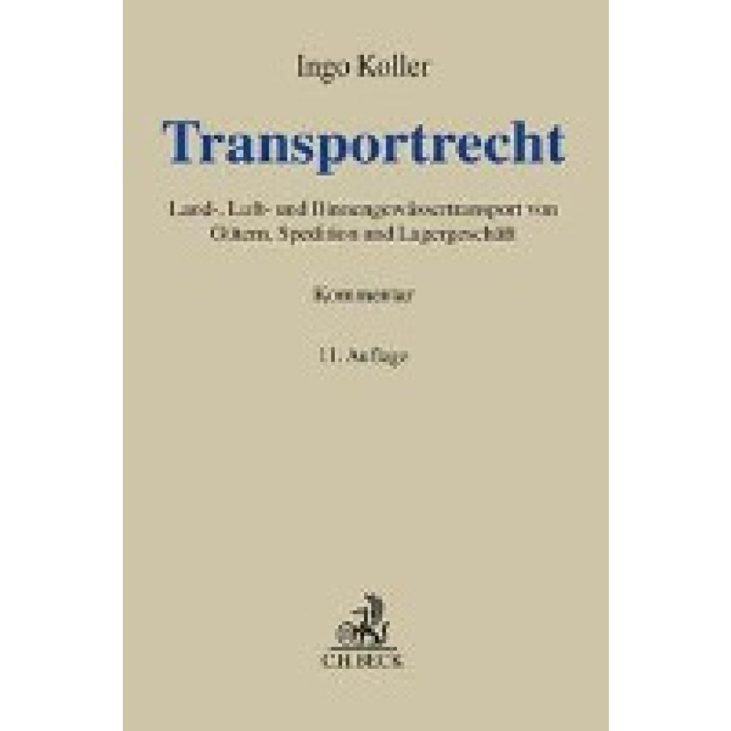 9783406772337 - Koller Ingo Transportrecht