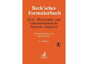 9783406772955 - Becksches Formularbuch Zivil- Wirtschafts- und Unternehmensrecht Deutsch-Englisch Leinen