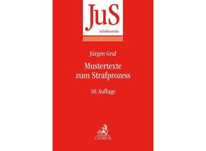 9783406772962 - Mustertexte zum Strafprozess - Jürgen Graf Kartoniert (TB)