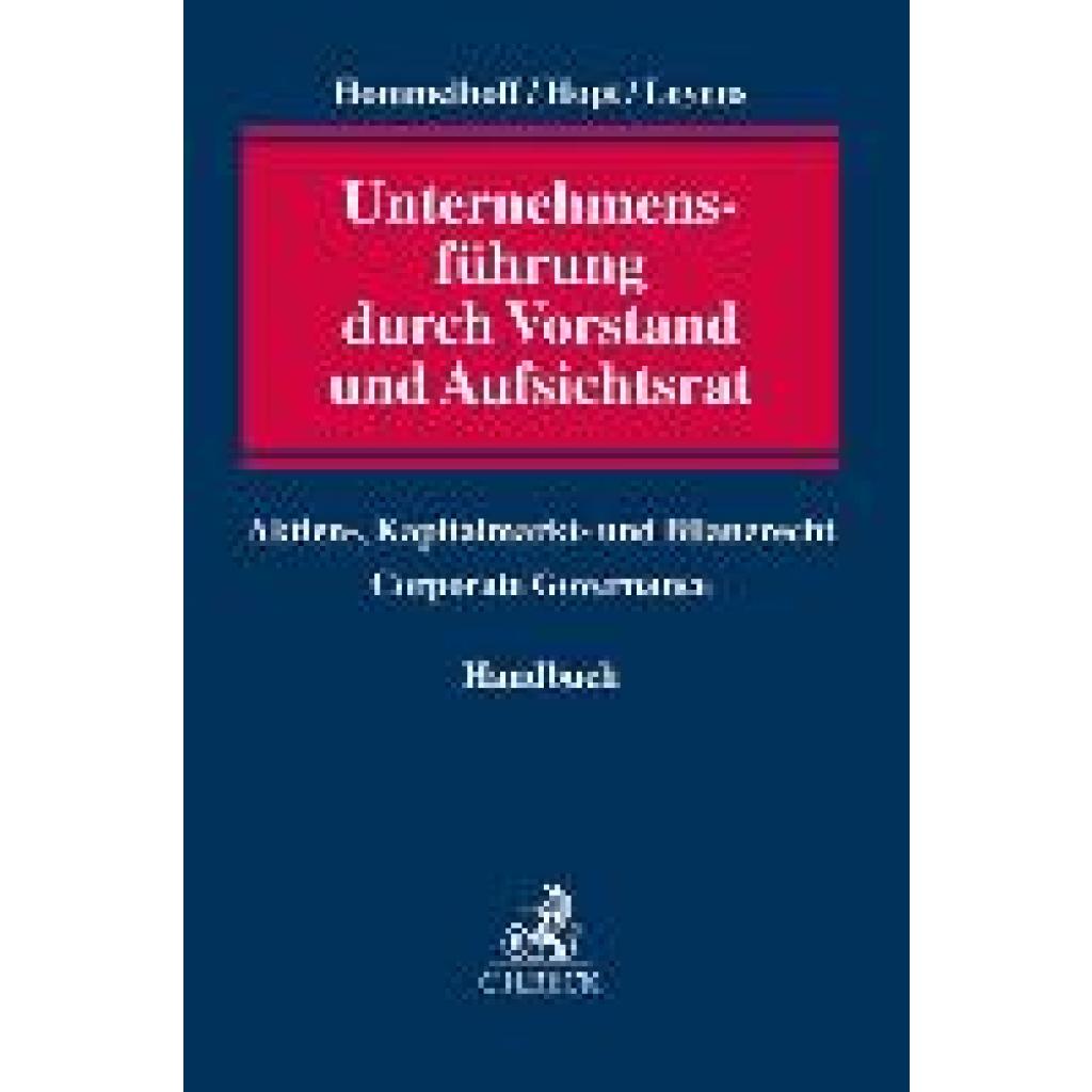 9783406782572 - Unternehmensführung durch Vorstand und Aufsichtsrat