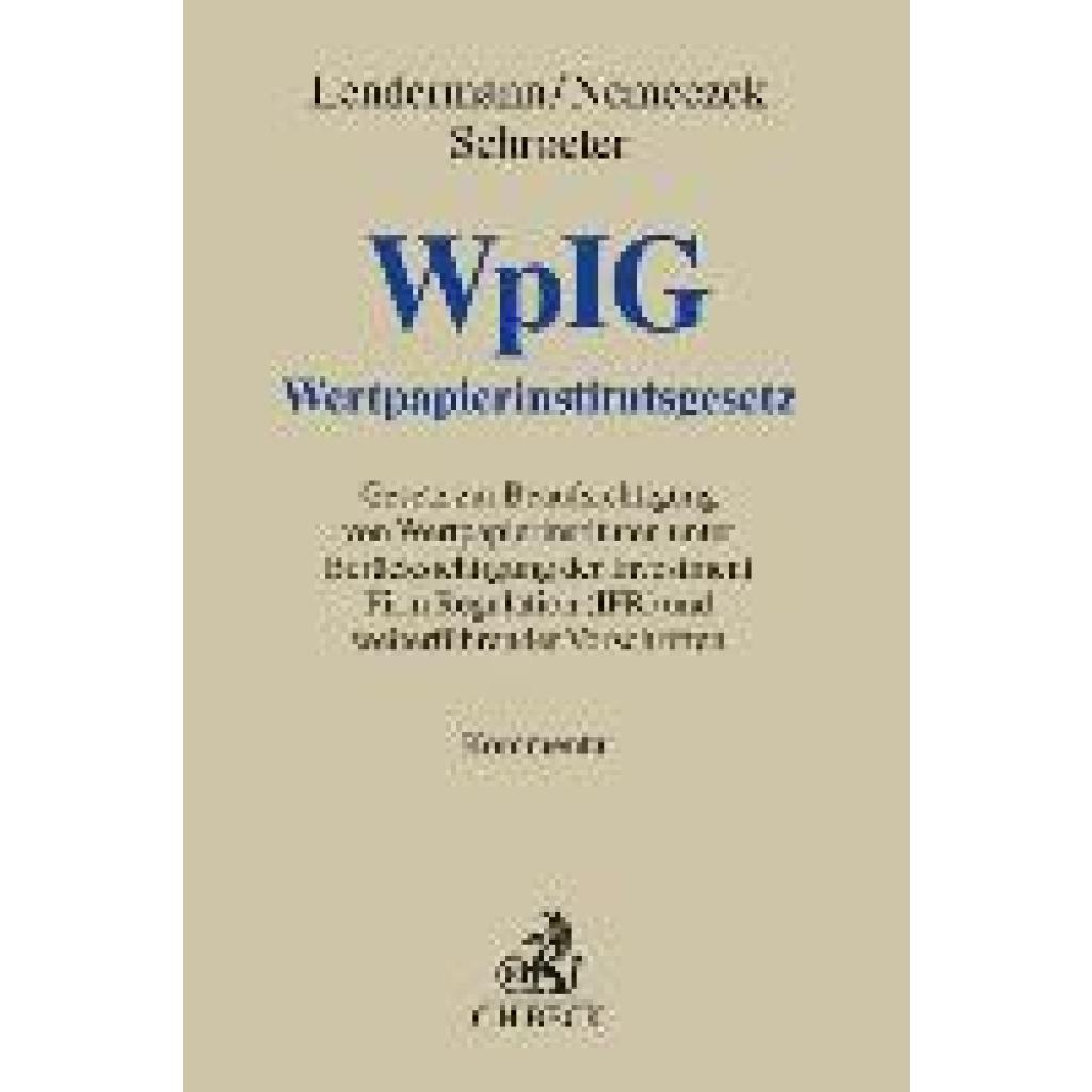 9783406785764 - Wertpapierinstitutsgesetz