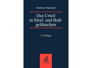 9783406786822 - Das Urteil in Straf- und Bußgeldsachen - Bernd Rösch Andreas Stegbauer Kartoniert (TB)