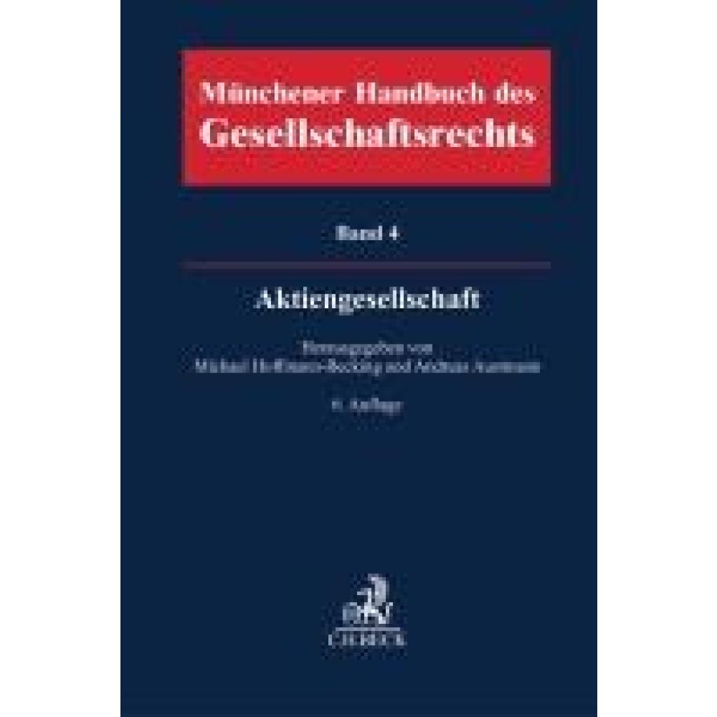 9783406792243 - Münchener Handbuch des Gesellschaftsrechts  Bd 4 Aktiengesellschaft