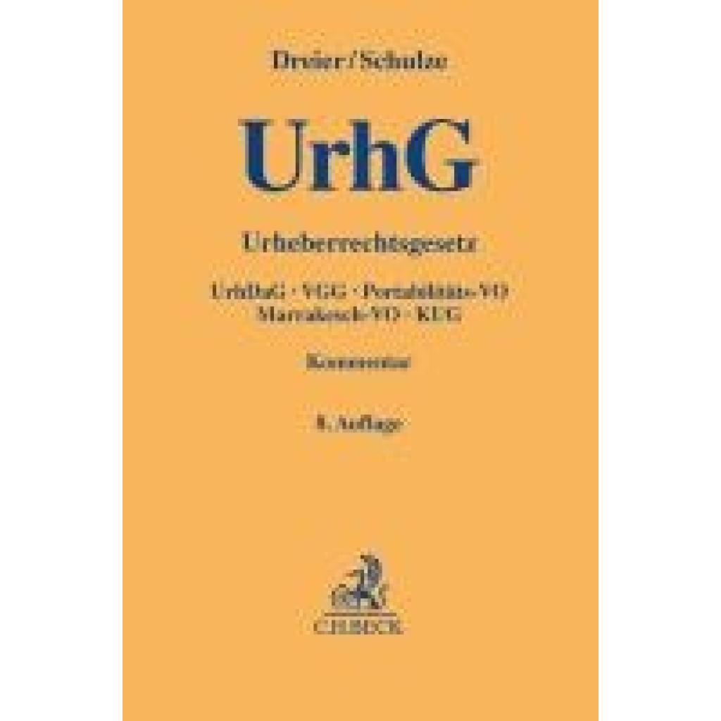 9783406793028 - Dreier Thomas Urheberrechtsgesetz UrhG