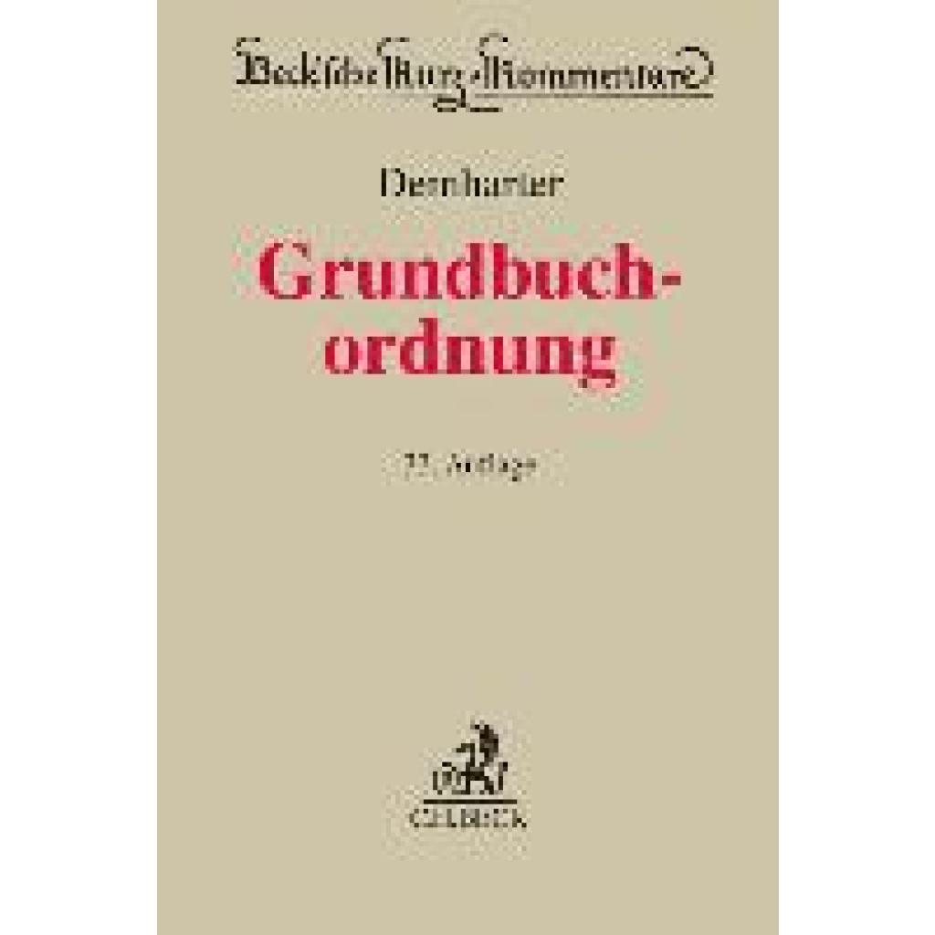 9783406794339 - Demharter Johann Grundbuchordnung