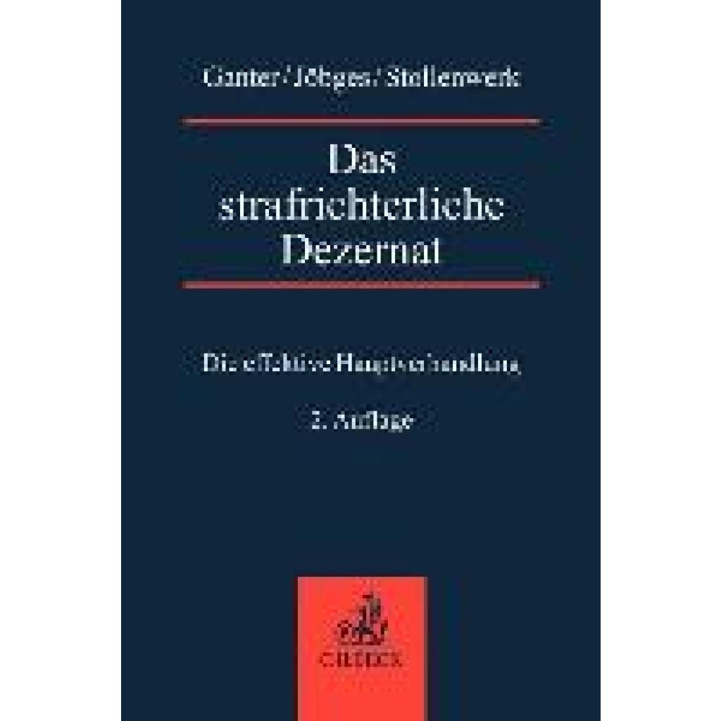 9783406794865 - Ganter Alexander Das strafrichterliche Dezernat