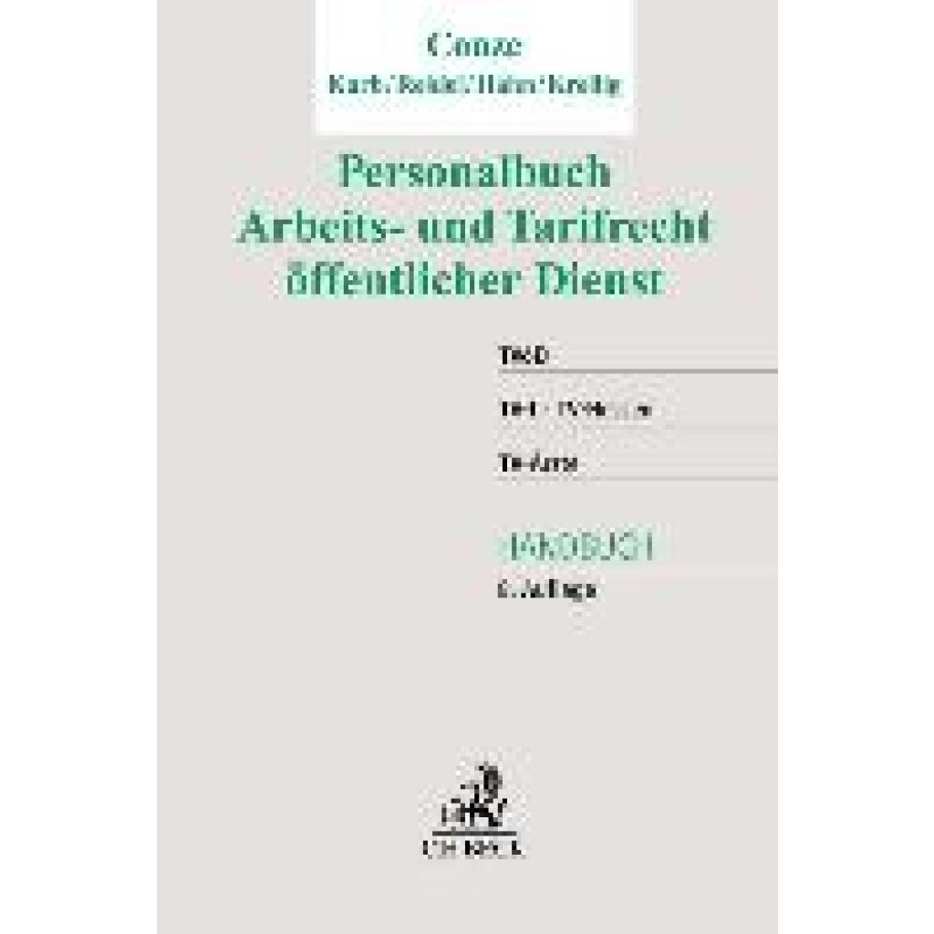 9783406798825 - Conze Peter Personalbuch Arbeits- und Tarifrecht öffentlicher Dienst