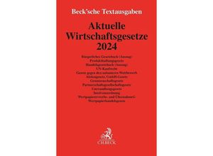 9783406804670 - Aktuelle Wirtschaftsgesetze 2024 Kartoniert (TB)