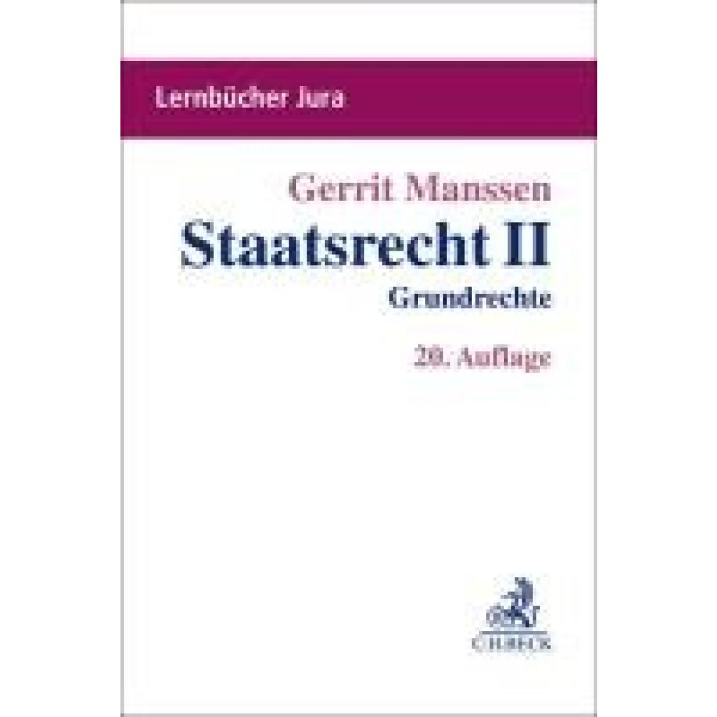 9783406805578 - Manssen Gerrit Staatsrecht II