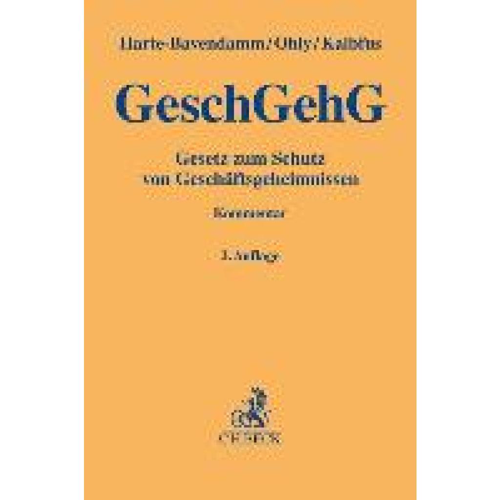 9783406806513 - Harte-Bavendamm Henning Gesetz zum Schutz von Geschäftsgeheimnissen