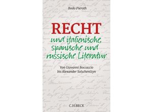 9783406808197 - Recht und italienische spanische und russische Literatur - Bodo Pieroth Gebunden