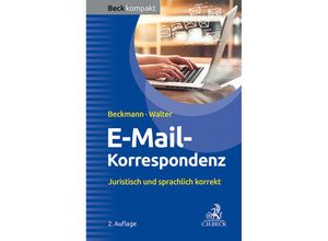 9783406809347 - E-Mail-Korrespondenz - Edmund Beckmann Steffen Walter Kartoniert (TB)