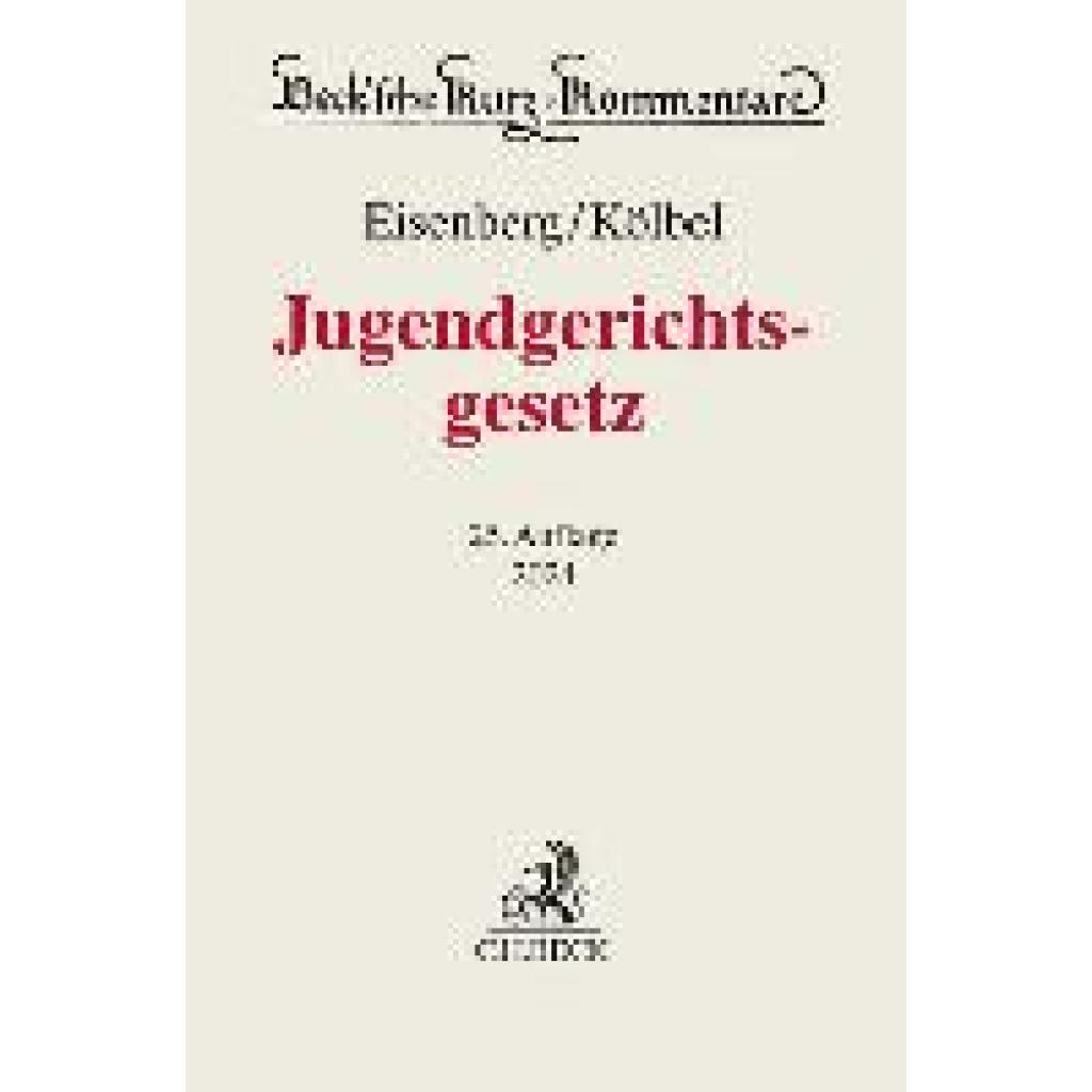 9783406809835 - Kölbel Ralf Jugendgerichtsgesetz