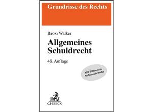 9783406810497 - Allgemeines Schuldrecht - Hans Brox Wolf-Dietrich Walker Kartoniert (TB)