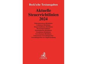 9783406812415 - Aktuelle Steuerrichtlinien 2024 Kartoniert (TB)