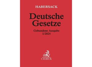 9783406812873 - Deutsche Gesetze Gebundene Ausgabe I 2024 Gebunden