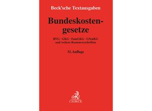 9783406818905 - Bundeskostengesetze Kartoniert (TB)