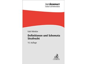 9783406819414 - Definitionen und Schemata Strafrecht - Christian Fahl Klaus Winkler Kartoniert (TB)