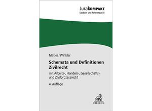 9783406824043 - Schemata und Definitionen Zivilrecht - Martin Maties Klaus Winkler Kartoniert (TB)