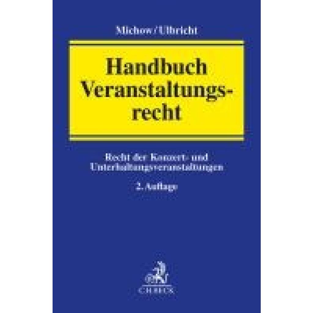 9783406824678 - Michow Jens Handbuch Veranstaltungsrecht