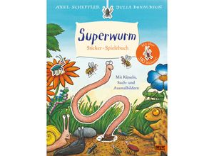 9783407757548 - Superwurm Sticker-Spielebuch - Axel Scheffler Julia Donaldson Kartoniert (TB)