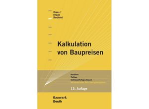 9783410284222 - Kalkulation von Baupreisen - Gerhard Drees Siri Krauß Christian Berthold Gebunden