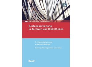 9783410306580 - Bestandserhaltung in Archiven und Bibliotheken - Thorsten Allscher Anna Haberditzl Gebunden