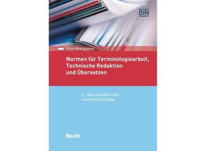 9783410309574 - Normen-Handbuch   Normen für Terminologiearbeit Technische Redaktion und Übersetzen - Klaus-Dirk Schmitz Gebunden