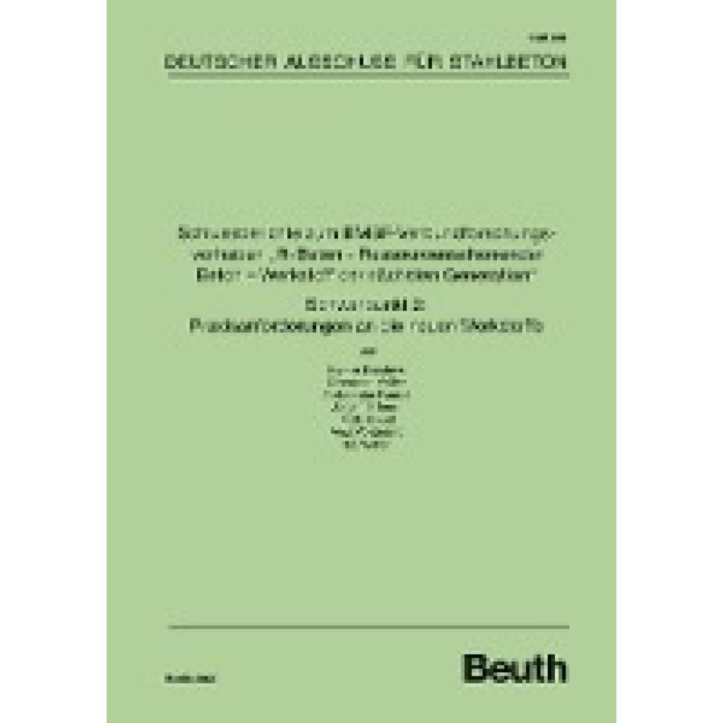 9783410658542 - Schlussberichte zum BMBF-Verbundforschungsvorhaben R-Beton - Ressourcenschonender Beton - Werkstoff der nächsten Generation Schwerpunkt 2 Praxisanforderungen an die neuen Werkstoffe