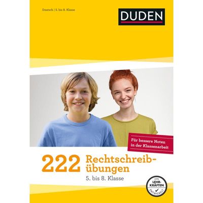 9783411736478 - Duden - Lernhilfen   222 Rechtschreibübungen - 5 bis 8 Klasse - Werner Braukmann Johannes Greving Claudia Fahlbusch Kartoniert (TB)