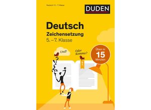 9783411770793 - Duden - In 15 Minuten   Deutsch in 15 Minuten - Zeichensetzung 5-7 Klasse - Marion Clausen Kartoniert (TB)