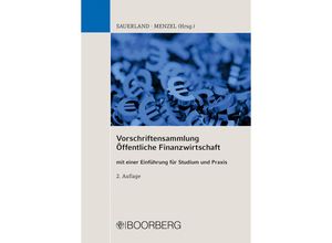 9783415073562 - Vorschriftensammlung Öffentliche Finanzwirtschaft Kartoniert (TB)