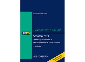 9783415075047 - Staatsrecht I - Winfried Schwabe Gebunden