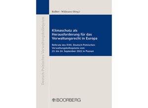 9783415076051 - Klimaschutz als Herausforderung für das Verwaltungsrecht in Europa Gebunden