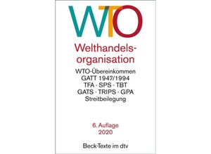 9783423530118 - Beck-Texte im dtv   WTO Welthandelsorganisation Taschenbuch