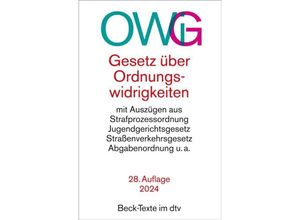 9783423531993 - Gesetz über Ordnungswidrigkeiten OWiG - Gesetz über Ordnungswidrigkeiten OWiG Taschenbuch