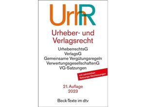 9783423532075 - Urheber- und Verlagsrecht UrhR Taschenbuch