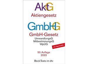 9783423532099 - Aktiengesetz AkzG GmbH-Gesetz GmbHG Taschenbuch