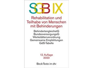 9783423532143 - SGB IX Rehabilitation und Teilhabe von Menschen mit Behinderungen Taschenbuch