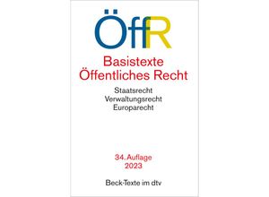 9783423532167 - Basistexte Öffentliches Recht ÖffR Taschenbuch