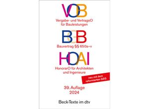 9783423532341 - VOB   BGB   HOAI Taschenbuch