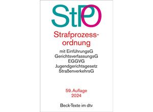 9783423532419 - Strafprozessordnung Kartoniert (TB)