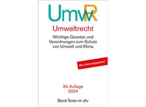 9783423532426 - Umweltrecht (UmwR) Taschenbuch