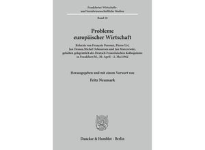 9783428011971 - Probleme europäischer Wirtschaft Kartoniert (TB)