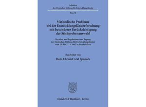 9783428021116 - Methodische Probleme bei der Entwicklungsländerforschung mit besonderer Berücksichtigung der Stichprobenauswahl Kartoniert (TB)