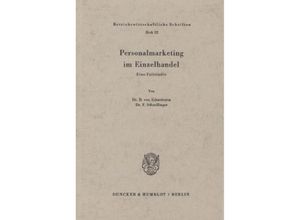 9783428025107 - Personalmarketing im Einzelhandel - Dudo von Eckardstein Franz Schnellinger Kartoniert (TB)