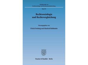 9783428038275 - Rechtssoziologie und Rechtsvergleichung Kartoniert (TB)