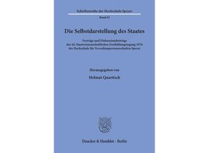 9783428038596 - Die Selbstdarstellung des Staates Kartoniert (TB)